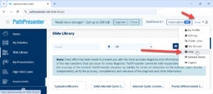 PathPresenter profile menu